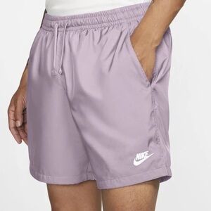 Nike Men's Woven Flow Mesh Lined Athletic Shorts in Lilac Purple
